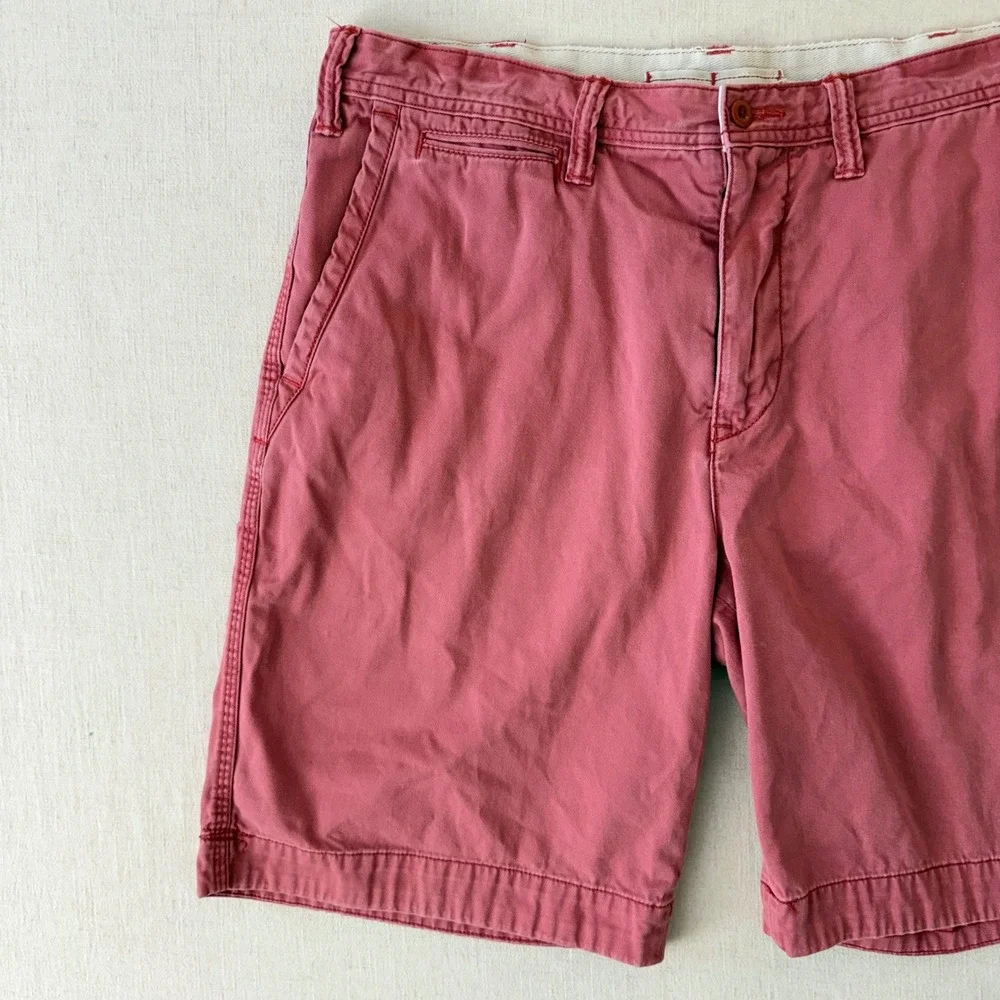 Polo Ralph Lauren Chino Shorts Mens 36 Red Relaxed Fit Cotton Casual Preppy